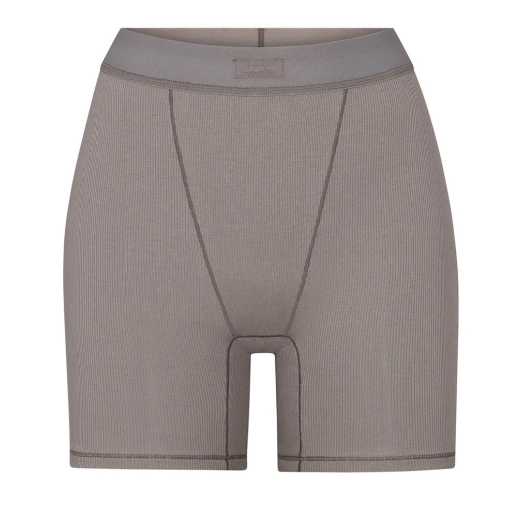 Skims Smoke Cotton Rib Boxers